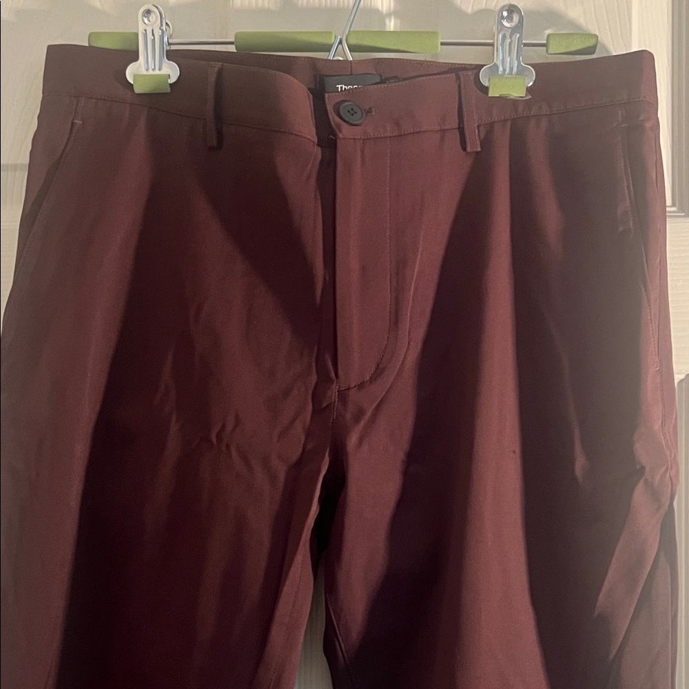 Theory Men's Deep Red Chinos
